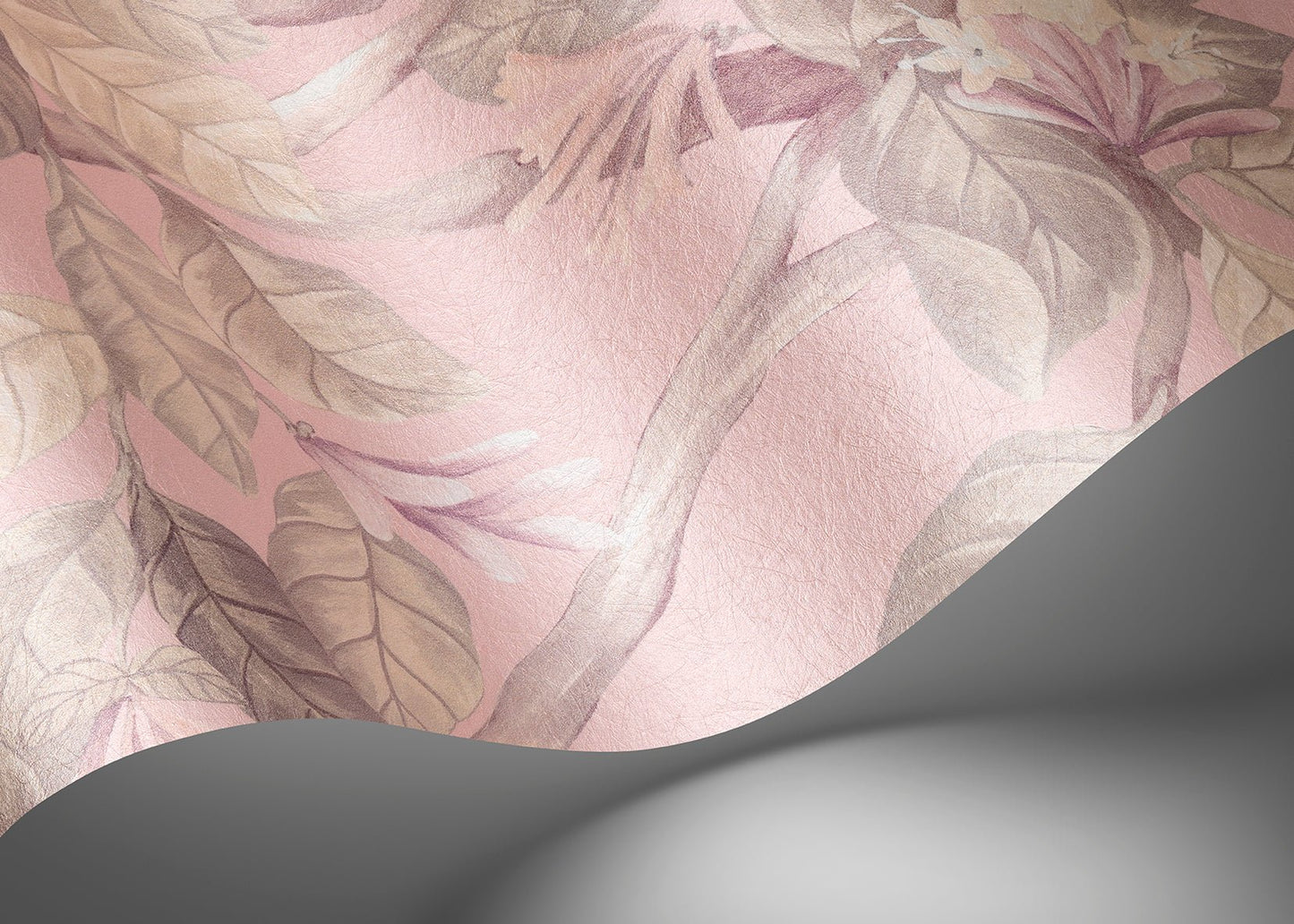 Hummingbirds Flora Wallpaper - Stone on Rose Quartz - 124/2014 - Cole & Son - Premier Wallcovering