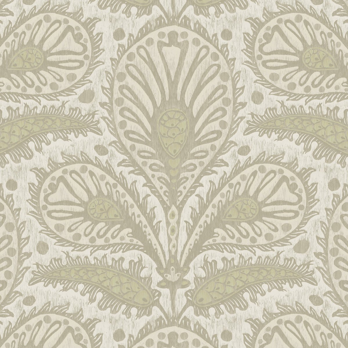 Ikat Clover Wallpaper - Sage - Josephine Munsey - JMW-103411 - Premier Wallcovering