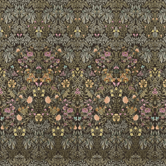 Ikebana Grande Wallpaper - Chocolate - PDG1162/02 - Designers Guild