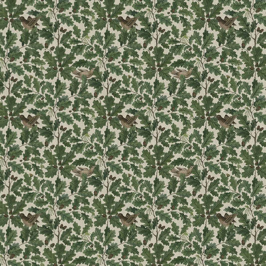 In the Oak Wallpaper - Green / Neutral - Boråstapeter - 2049 - Premier Wallcovering