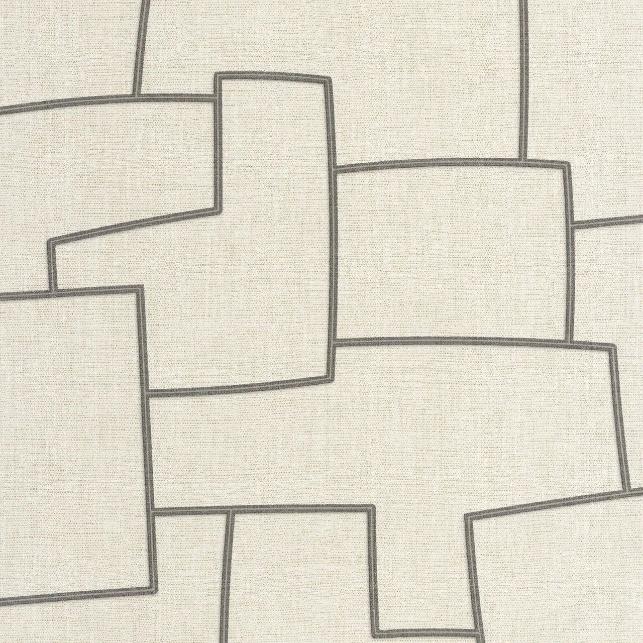 Inca Matera Wallpaper - Grege / Noir - Casadeco - 201121221 - Premier Wallcovering