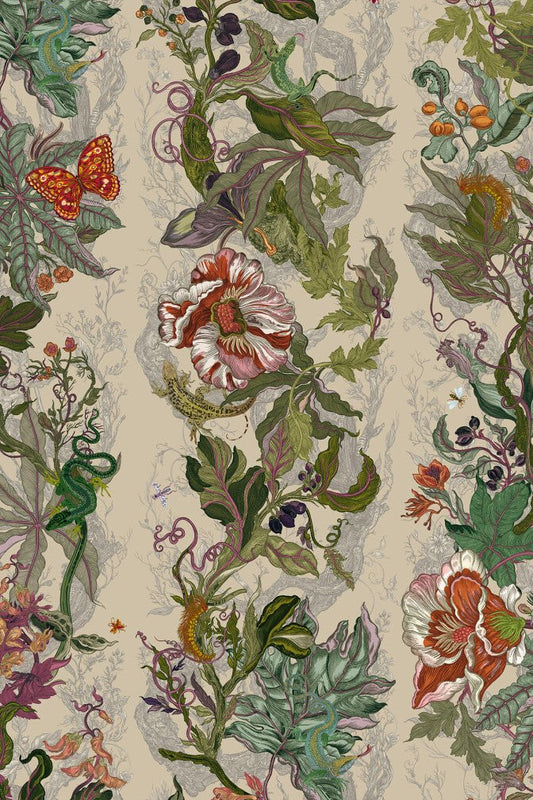 Indie Jungle Wallpaper - Mist - Timorous Beasties - JNGL/IJNGL/TXMT/01 - Premier Wallcovering