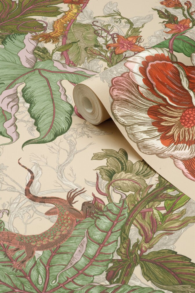 Indie Jungle Wallpaper - Mist - Timorous Beasties - JNGL/IJNGL/TXMT/01 - Premier Wallcovering