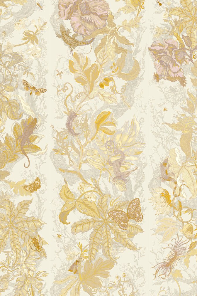 Indie Jungle Wallpaper - Rosy Maple - Timorous Beasties - JNGL/IJNGL/TXMT/03 - Premier Wallcovering