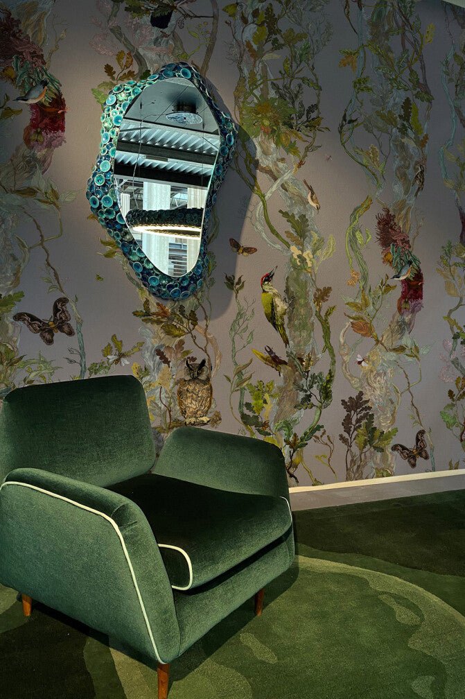 Indie Wood Wallpaper - Gainsboro - Timorous Beasties - BTN/INDIE/TXMT/08 - Premier Wallcovering