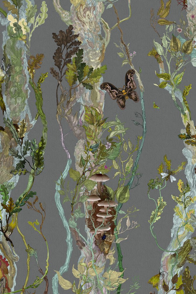 Indie Wood Wallpaper - Iron - Timorous Beasties - BTN/INDIE/TXMT/09 - Premier Wallcovering