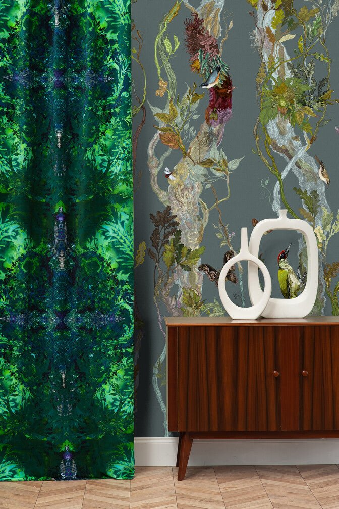 Indie Wood Wallpaper - Iron - Timorous Beasties - BTN/INDIE/TXMT/09 - Premier Wallcovering