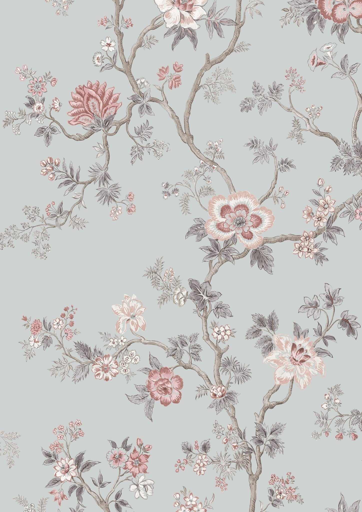 Indienne Wallpaper - China Blue - Lewis & Wood - Premier Wallcovering