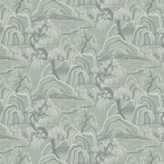Indigo Garden Wallpaper - Grey - Green - Boråstapeter - 3131 - Premier Wallcovering