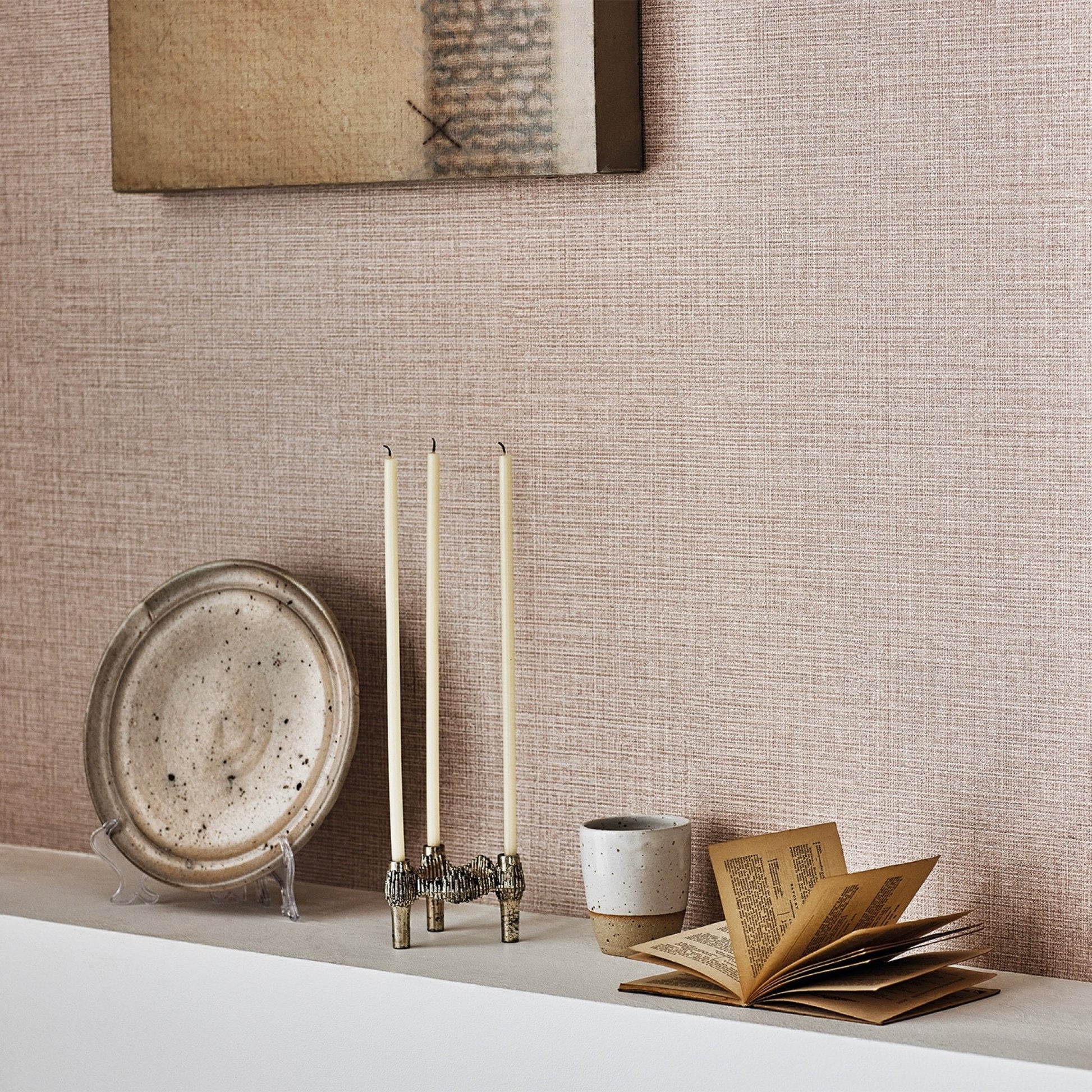 Inez Wallpaper - Rose - Romo - Picota - W437/05 - Premier Wallcovering