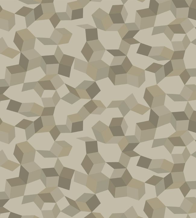 Ingot Wallpaper - Metallic Gilvers on Taupe - 107/5025 - Cole & Son - Premier Wallcovering