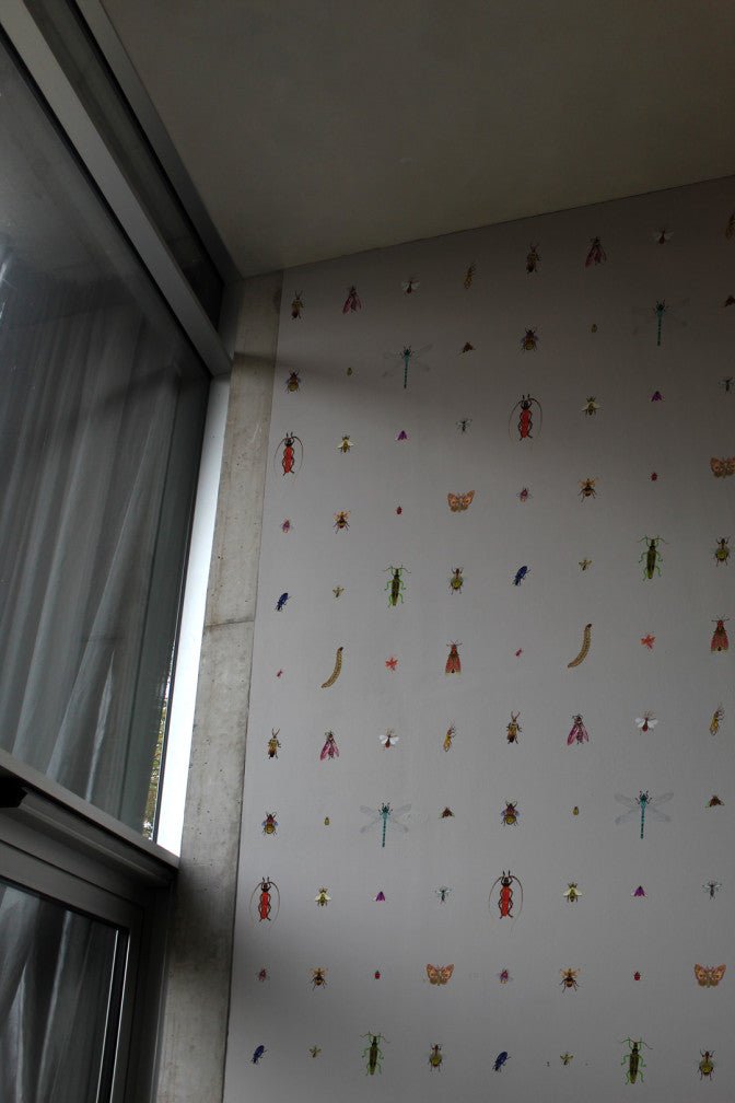 Insect Grid Wallpaper - Grey - Timorous Beasties - TB/GRID/MATT/02 - Premier Wallcovering