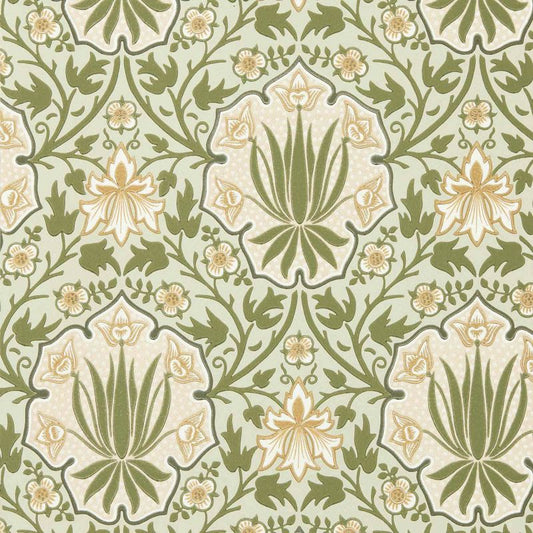 Iris & Rose Wallpaper - Bayleaf/Weld - Morris & Co - 217567