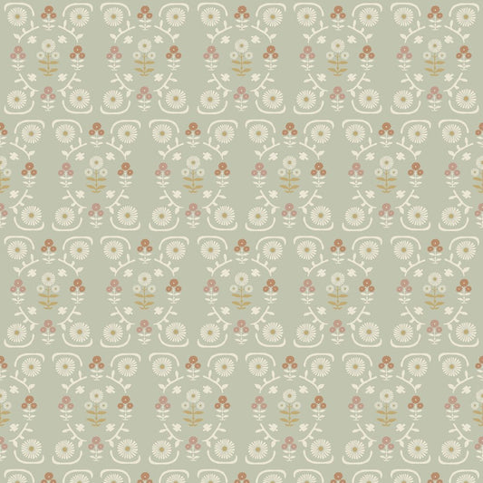 Isolde Wallpaper - Green - Boråstapeter - 5820 - Premier Wallcovering