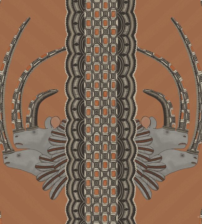 Jabu Wallpaper - Soot on Ginger - 109/3018 - Cole & Son - Premier Wallcovering