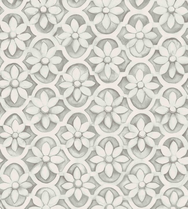 Jali Trellis Wallpaper - Soot & Snow - 113/5013 - Cole & Son - Premier Wallcovering