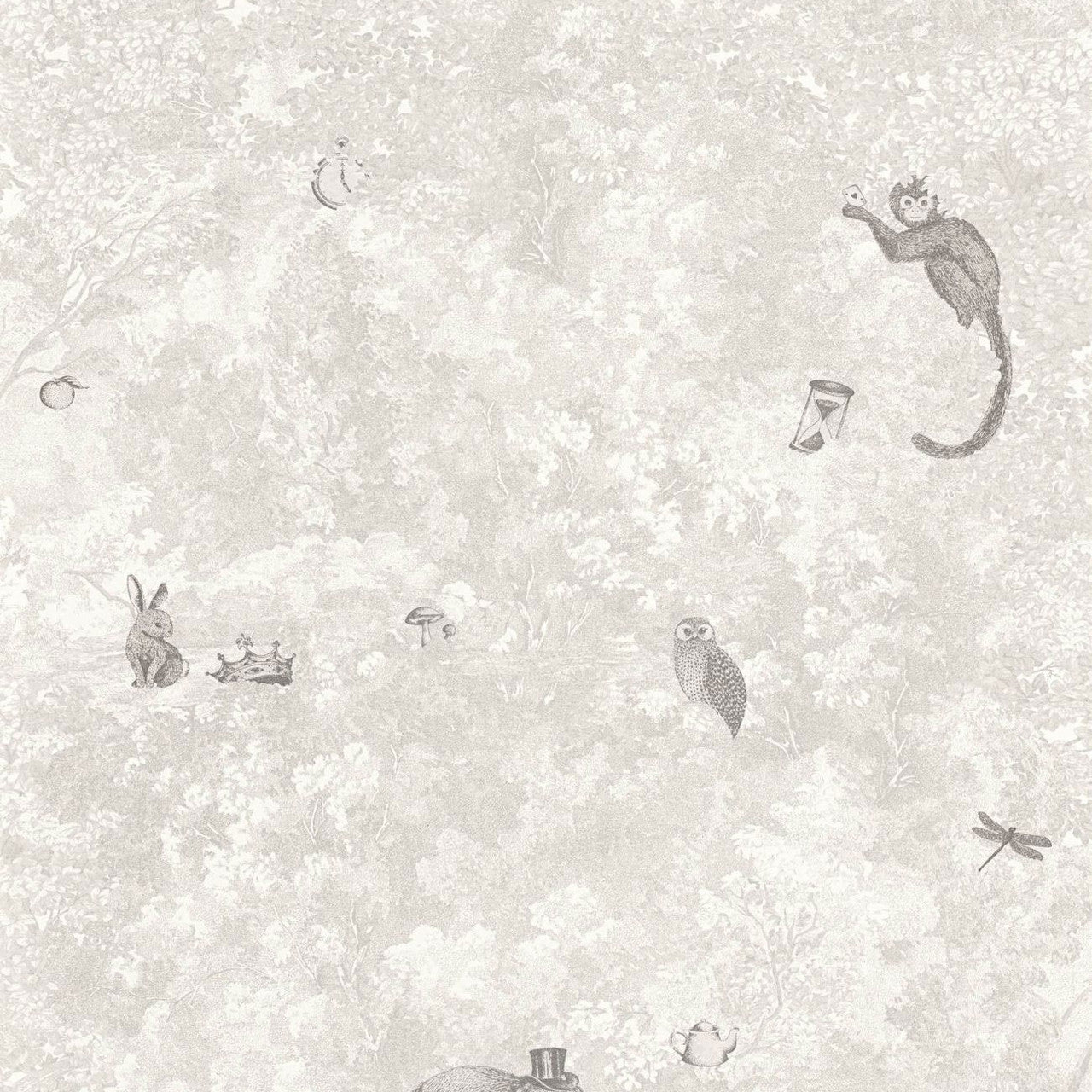 Jardin Des Merveilles Voyage Onirique Wallpaper - Blanc Neige - Casadeco - 87250914 - Premier Wallcovering