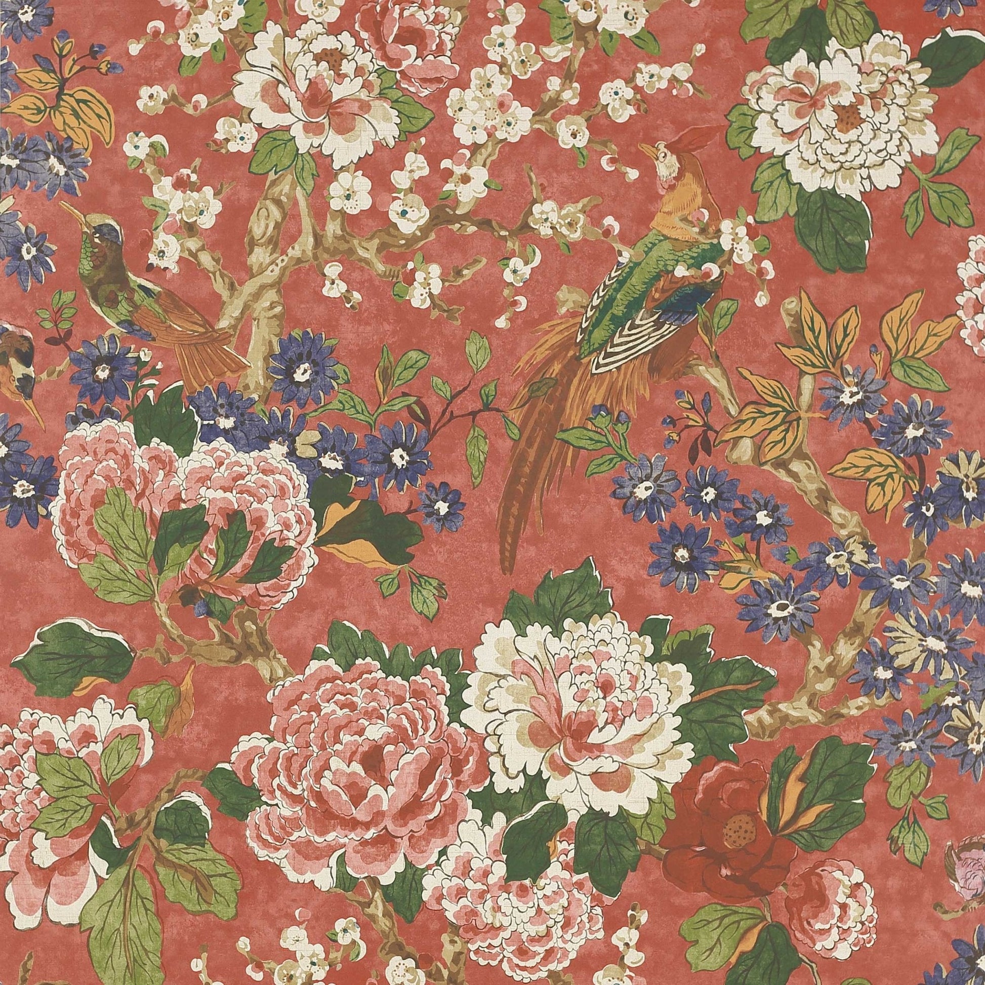 Jardine Wallpaper - Red - Colefax & Fowler - W7003 - 04
