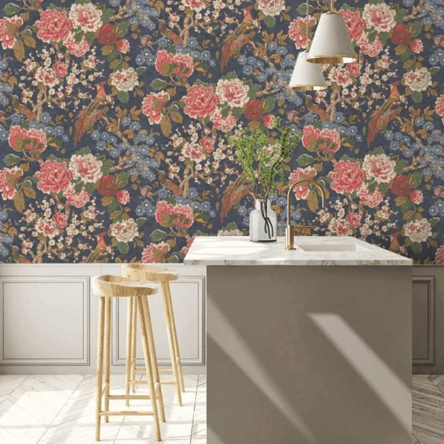 Jardine Wallpaper - Navy - Colefax & Fowler - W7003/01