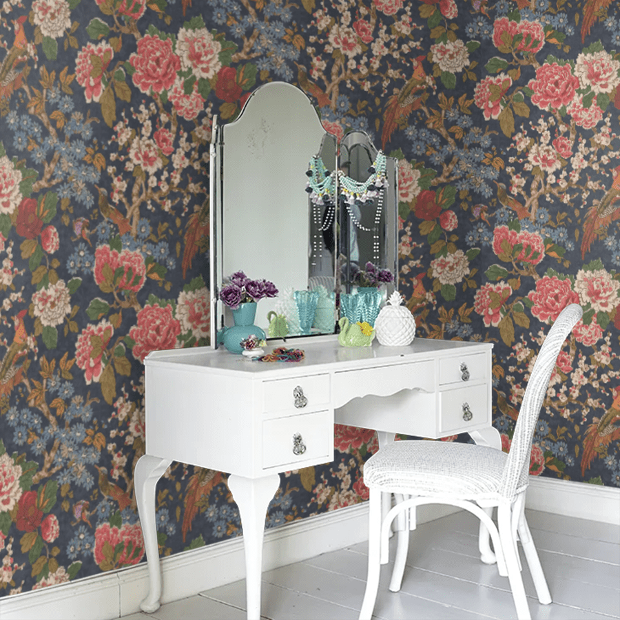 Jardine Wallpaper - Navy - Colefax & Fowler - W7003/01