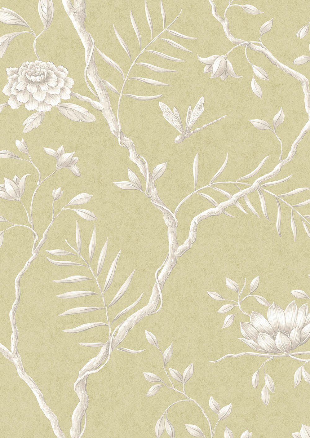 Jasper Peony Wallpaper - Beech - Lewis & Wood - Premier Wallcovering