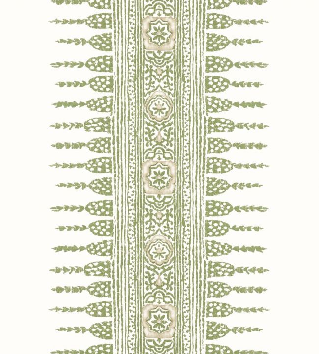 Javanese Stripe Wallpaper - Green