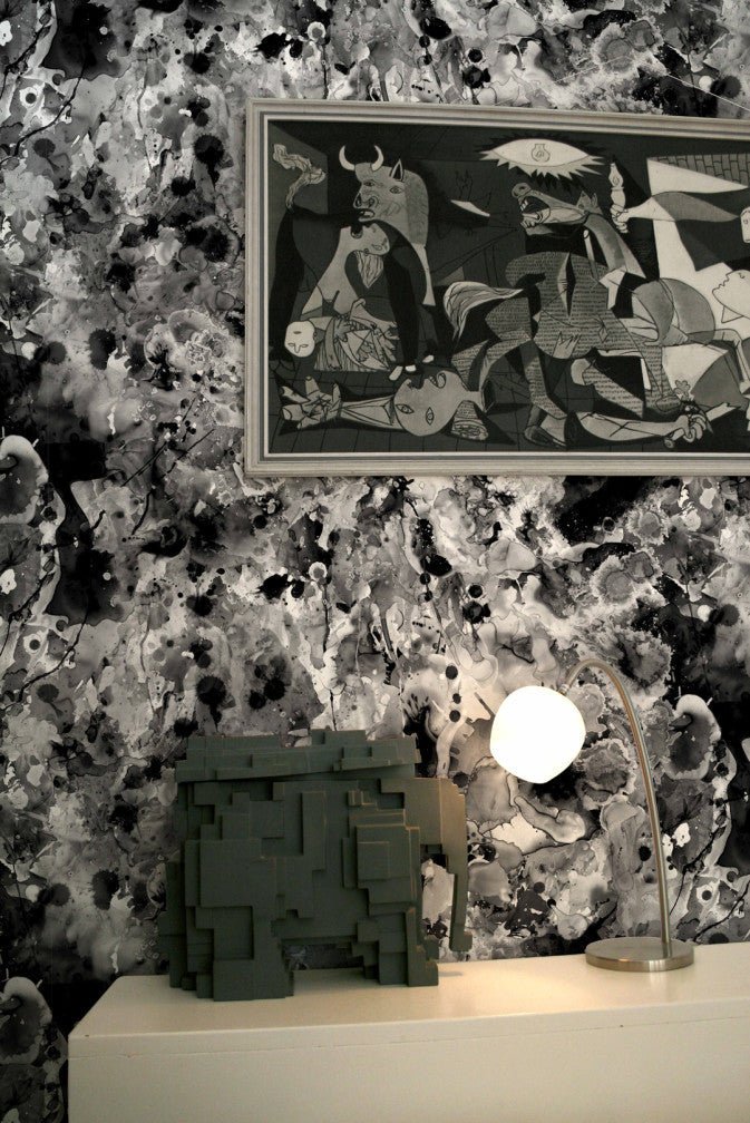 Kaleido Splatt All Over Superwide Wallpaper - Grey - Timorous Beasties - ROR/KDS/OBRN/03 - Premier Wallcovering