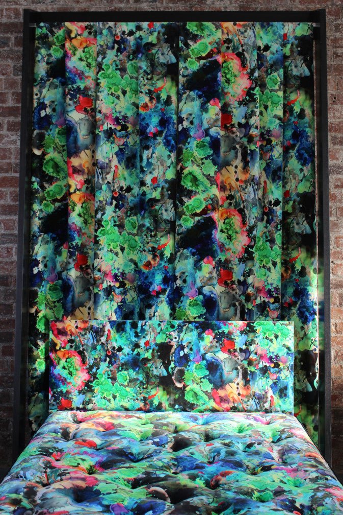 Kaleido Splatt All Over Velvet Fabric - Original - Timorous Beasties - DIGI/KDSA/40008/01 - Premier Wallcovering