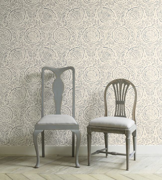 Kamala Wallpaper - Silver - Baker Lifestyle - PW78035/1 - Premier Wallcovering