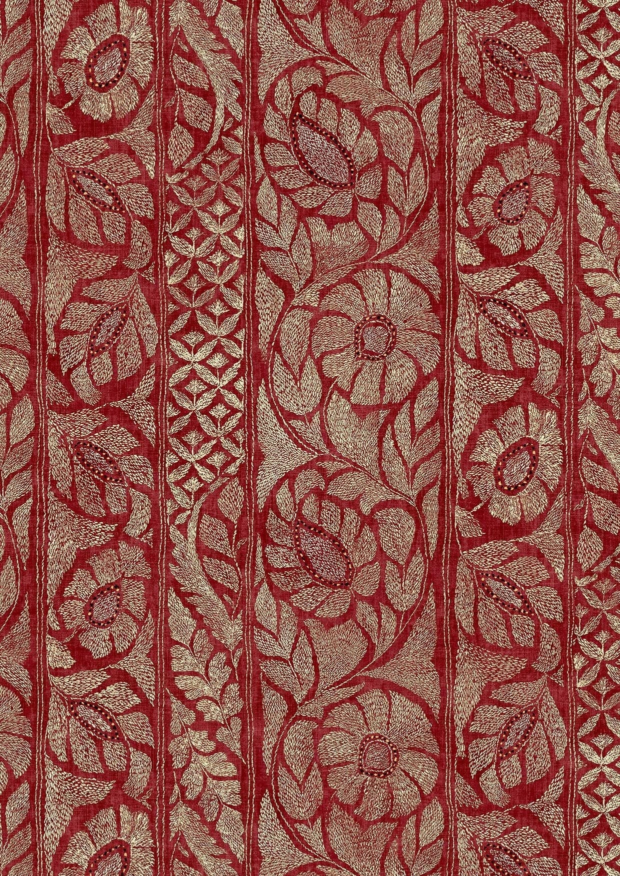 Kashmiri Wallpaper - Garnet Gold - Lewis & Wood - Premier Wallcovering