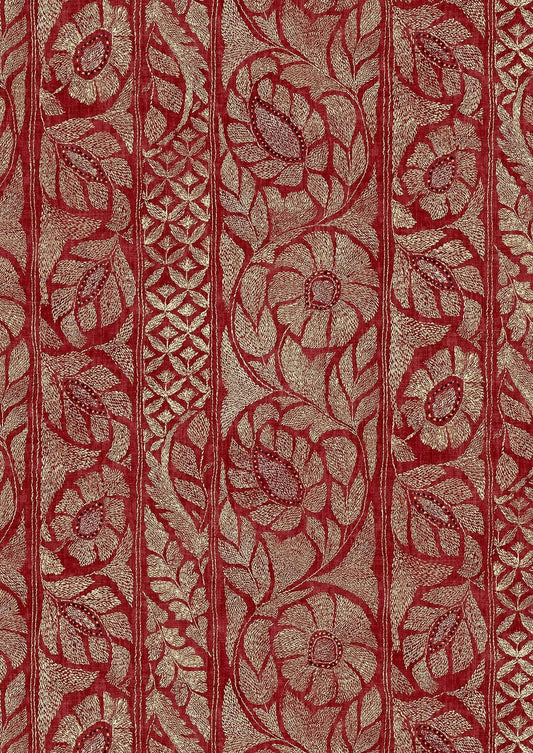 Kashmiri Wallpaper - Garnet Gold - Lewis & Wood - Premier Wallcovering