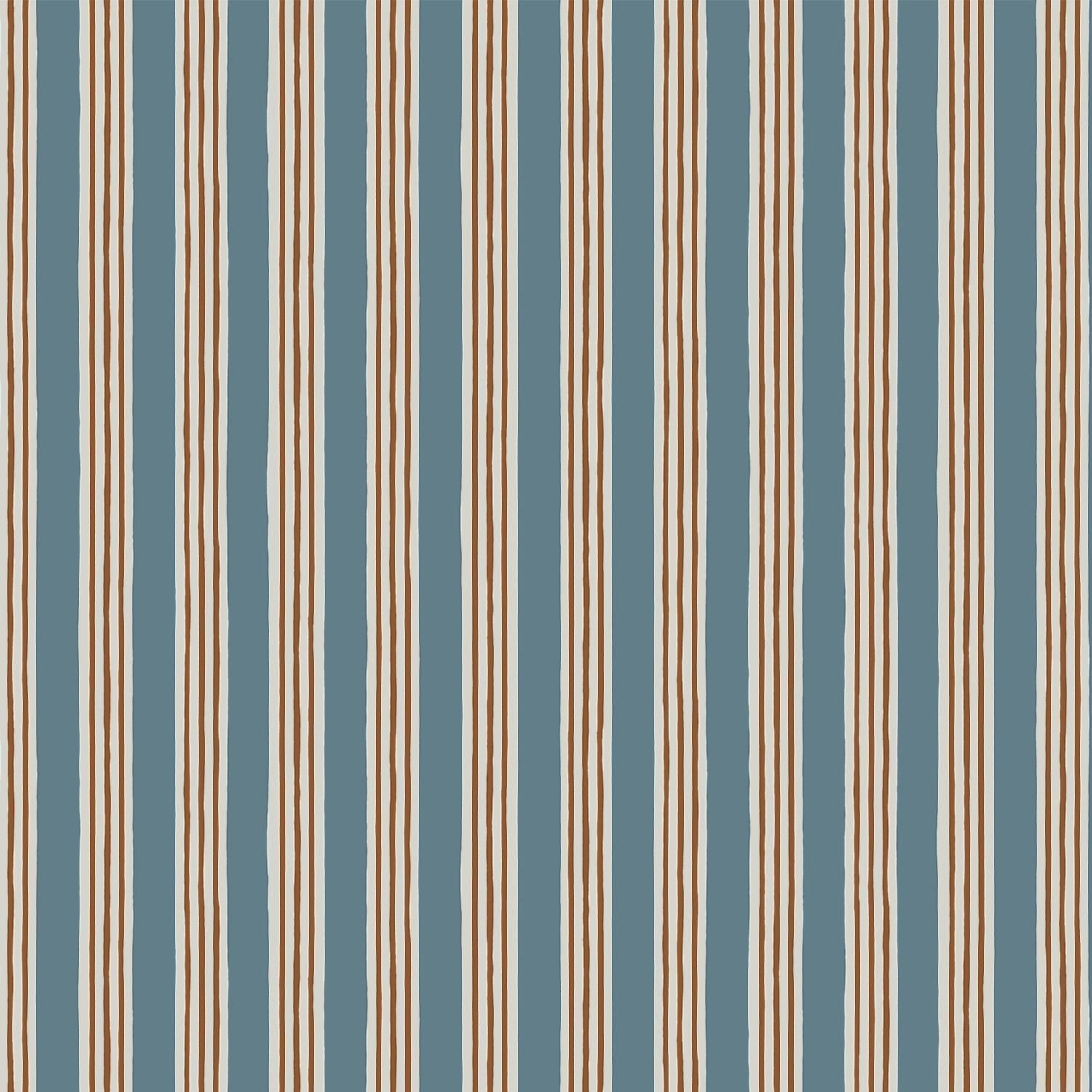 Kemble Stripe Wallpaper - Dinky, Little Ponds and Dew - Josephine Munsey - KEM-059-078-062 - Premier Wallcovering