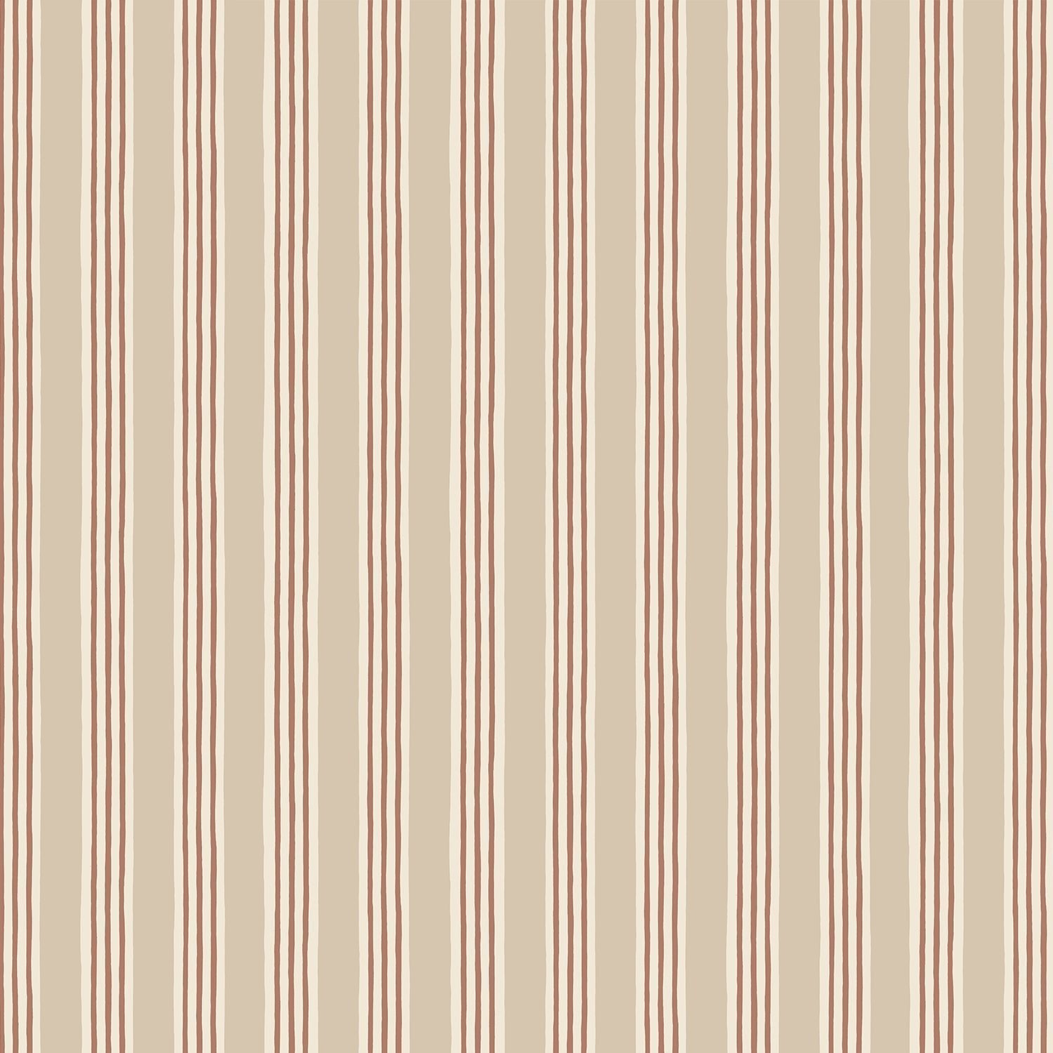 Kemble Stripe Wallpaper - Hibernacle, Cromwell Stone and Saltridge - Josephine Munsey - KEM-060-027-035 - Premier Wallcovering