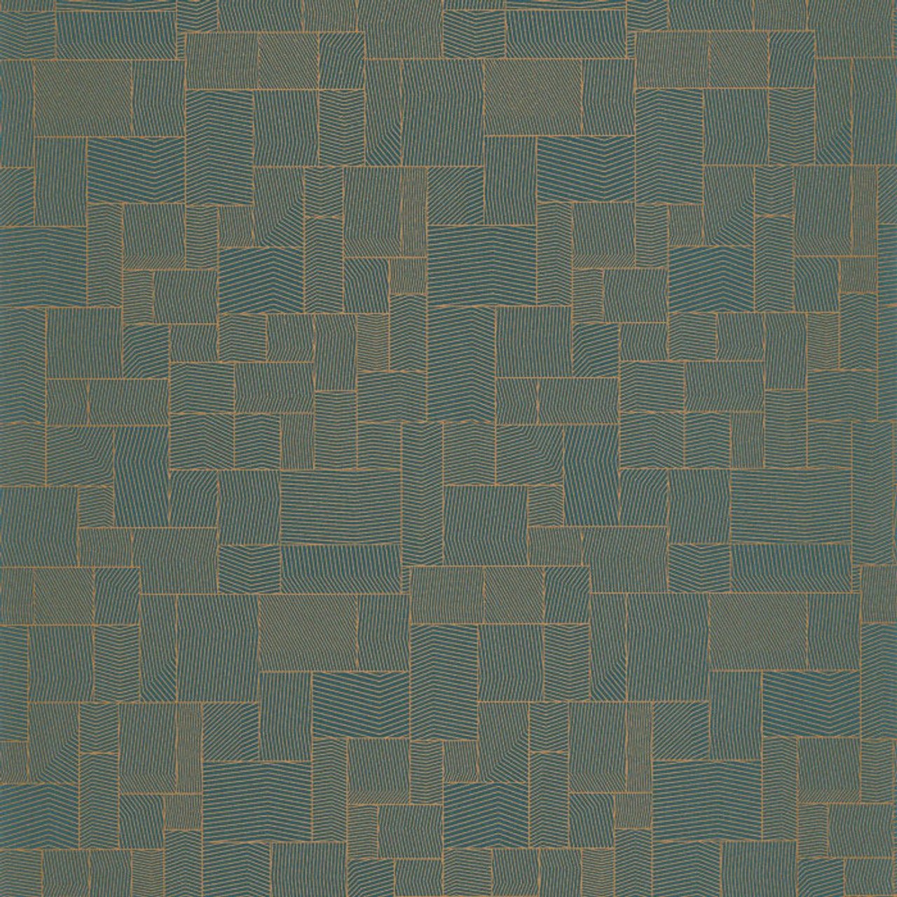Kensai Pierres Kyoto Wallpaper - Bleu Kamo - Casadeco - 88766755 - Premier Wallcovering