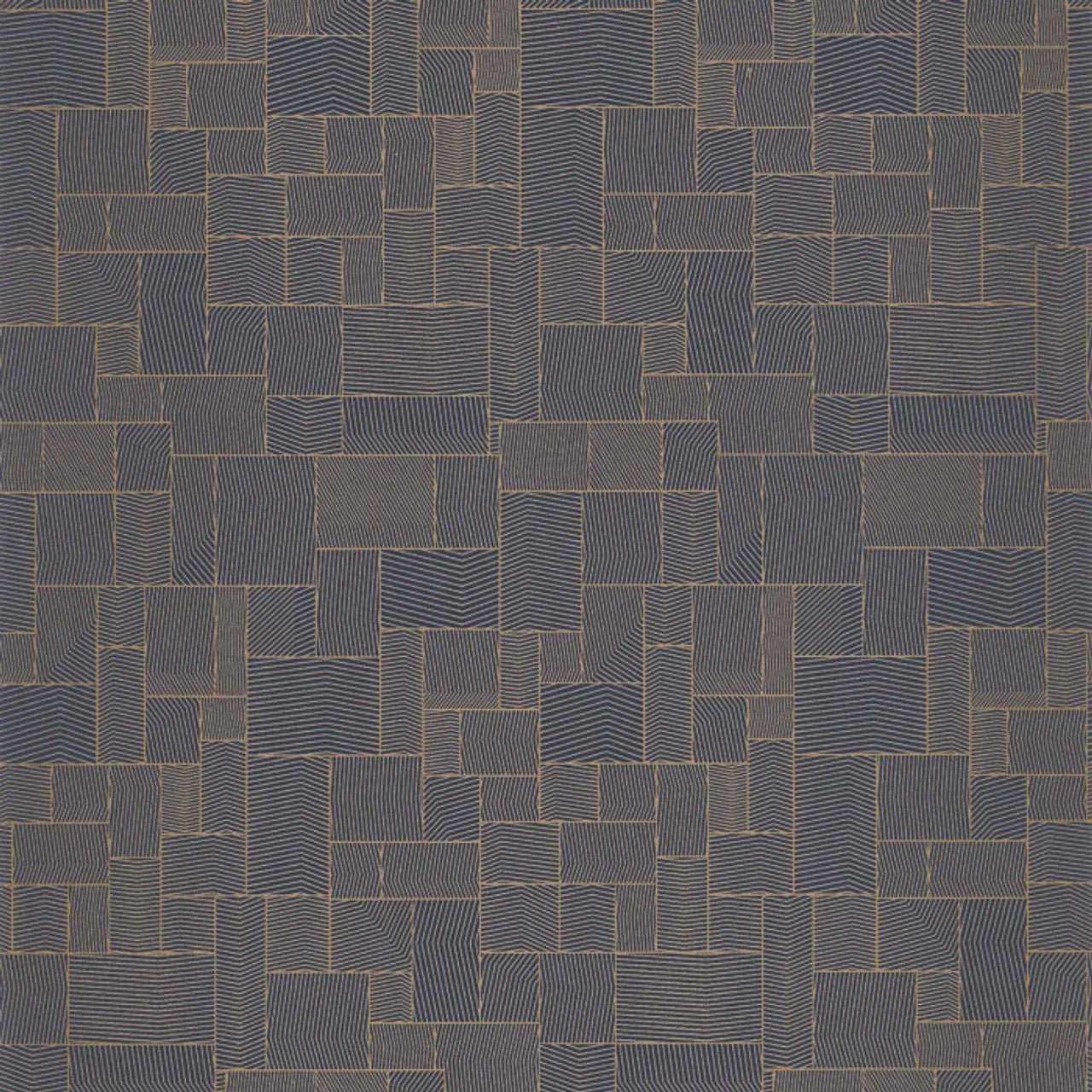 Kensai Pierres Kyoto Wallpaper - Bleu Encre - Casadeco - 88766842 - Premier Wallcovering