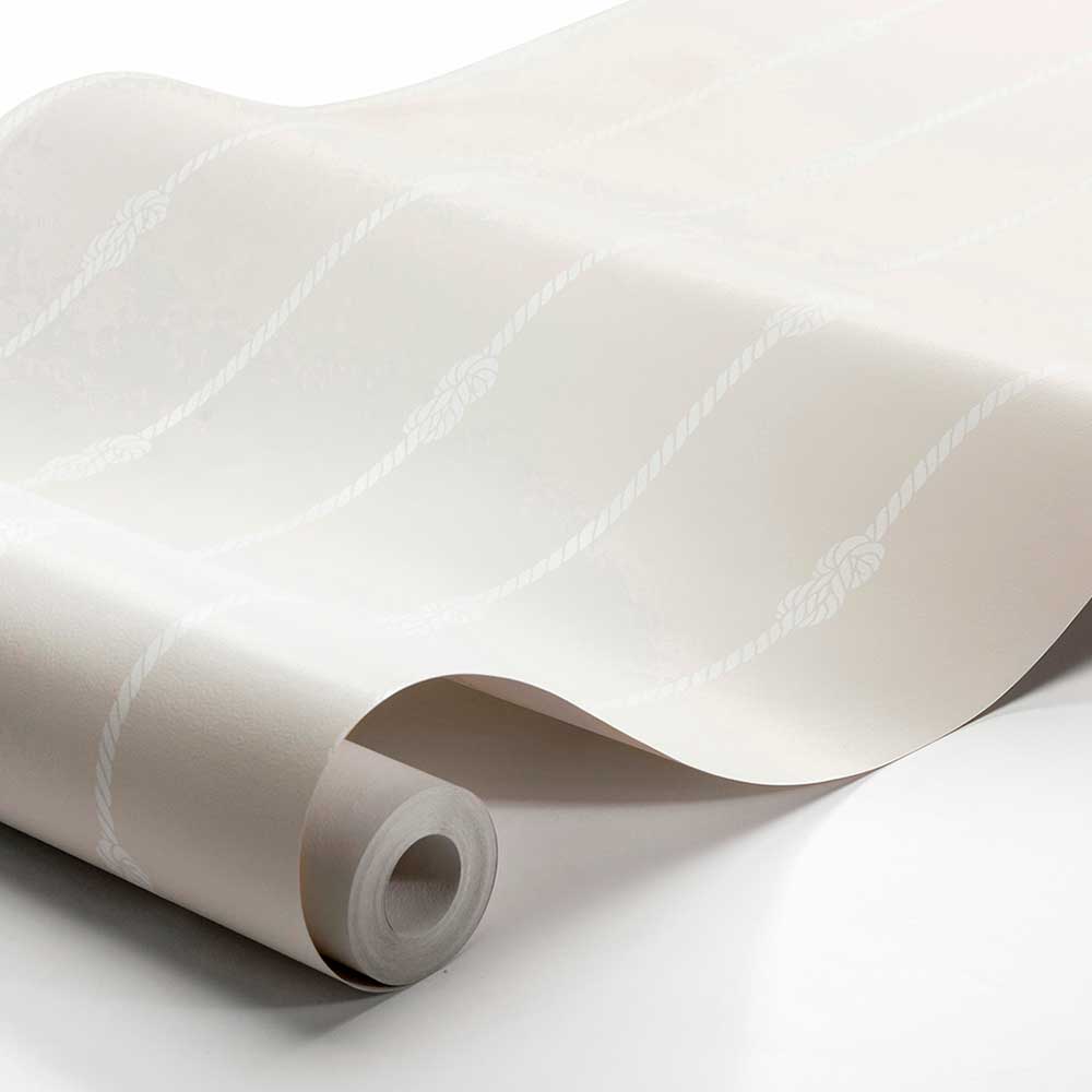 Knot Stripe Wallpaper - Beige - Boråstapeter - 8859 - Premier Wallcovering