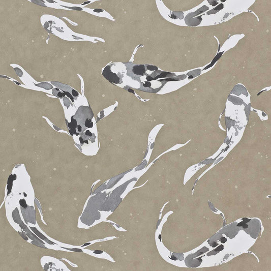 Koi Wallpaper - Metal - HMOW110900 - Harlequin - Premier Wallcovering