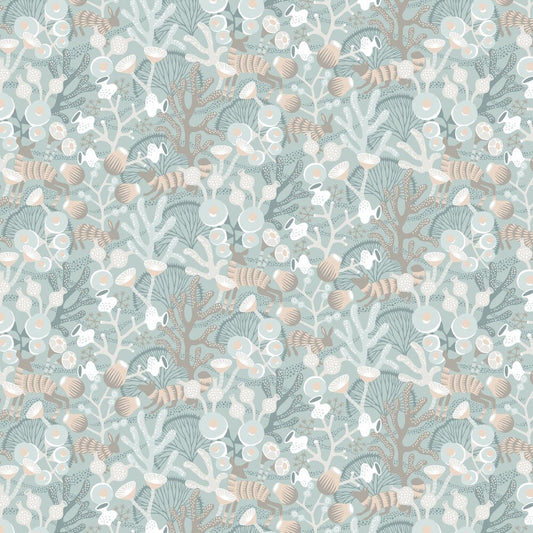 Korallang Wallpaper - Green - Boråstapeter - 1459 - Premier Wallcovering