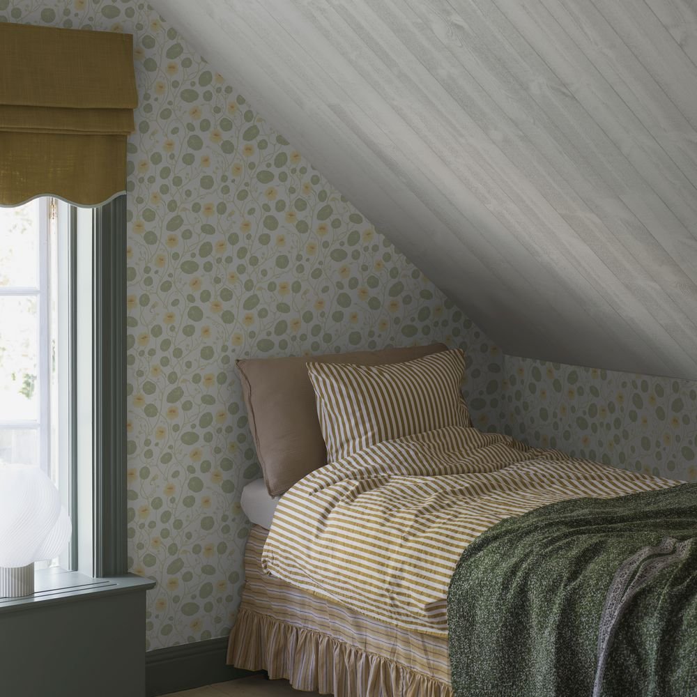 Krasse Wallpaper - Yellow - Boråstapeter - 6975 - Premier Wallcovering