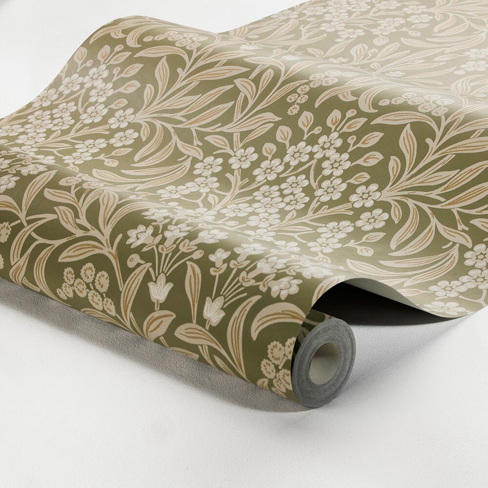 Kryddhyllan Wallpaper - Green - Boråstapeter - 4183 - Premier Wallcovering