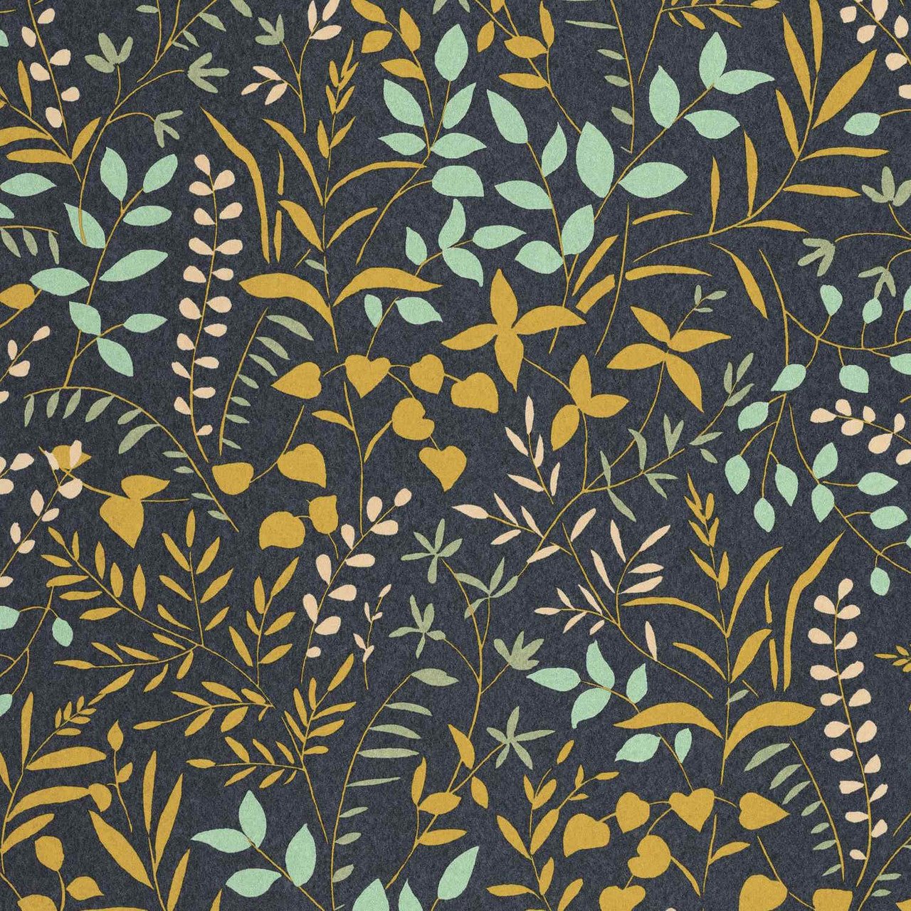 La Bastide Echappee Belle Wallpaper - Lagon / Ocre - Casadeco - 89837227 - Premier Wallcovering