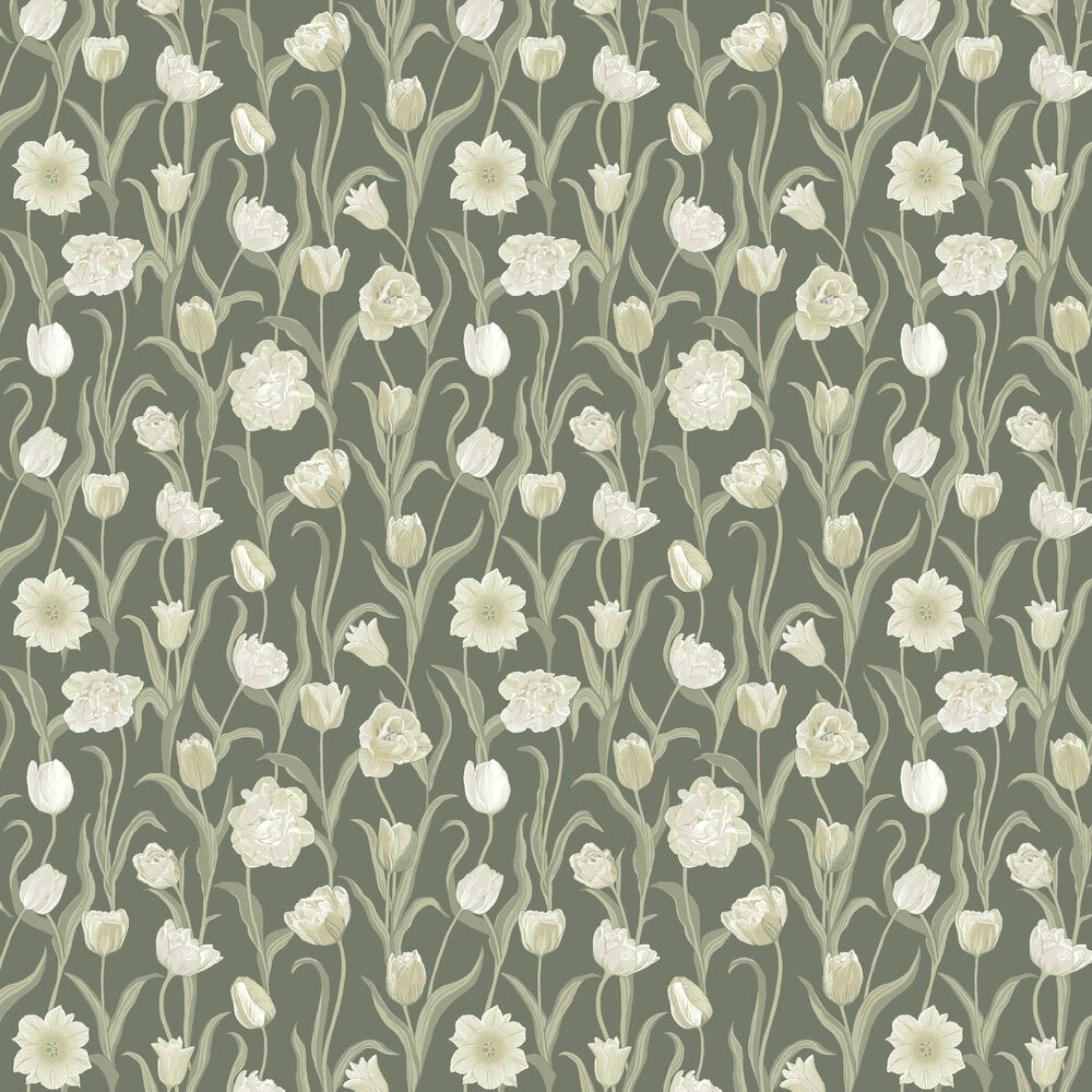 La Belle Epoque Wallpaper - Green - Boråstapeter - 6971 - Premier Wallcovering