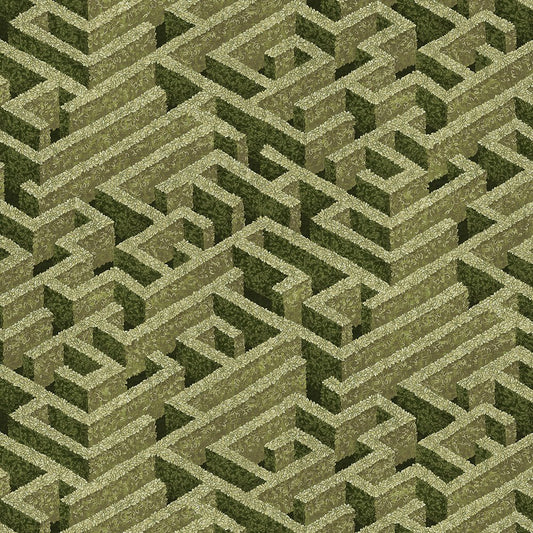 Labyrinth Wallpaper - Olive - Josephine Munsey - JMW-100701 - Premier Wallcovering