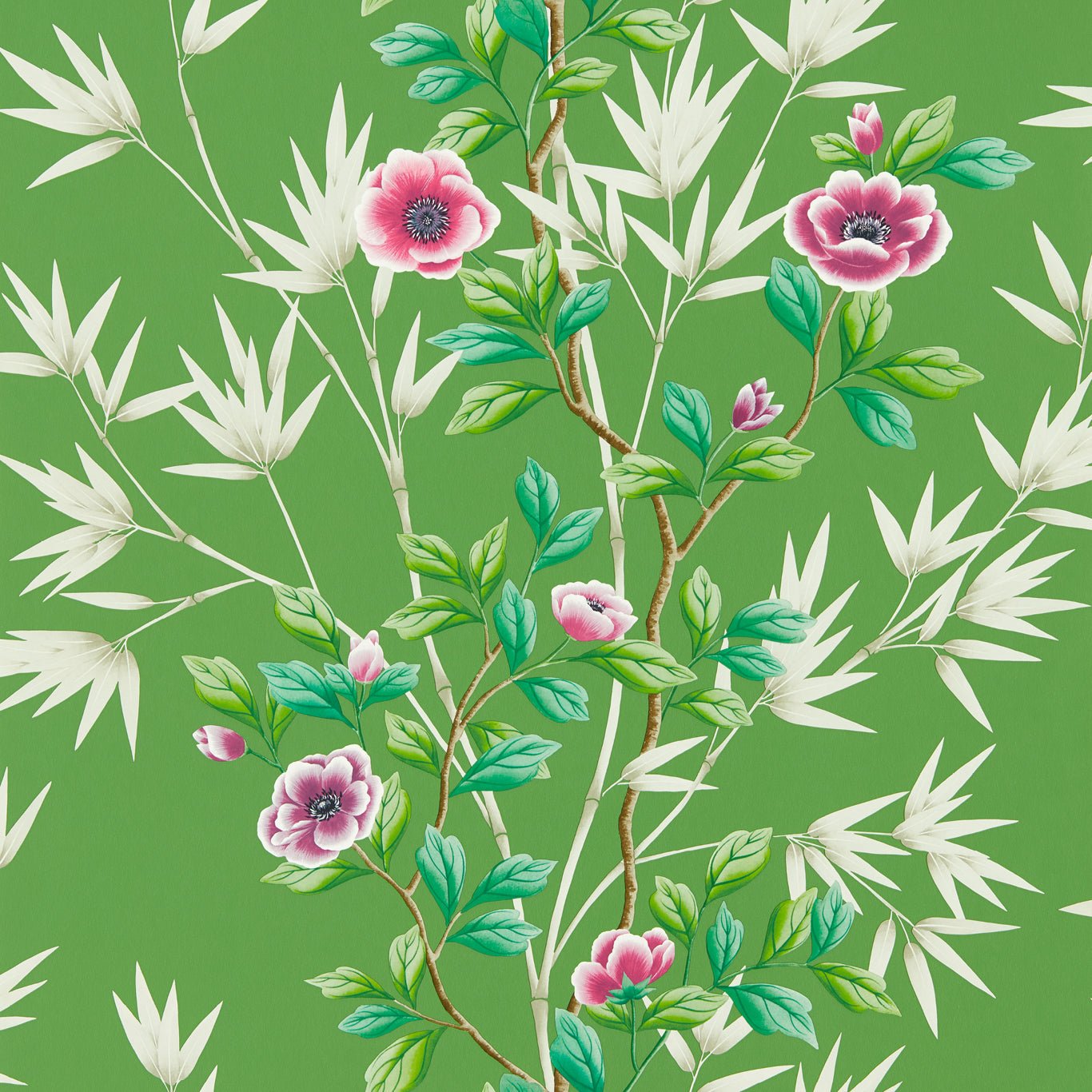 Lady Alford Wallpaper - Apple/Magenta - Harlequin - HDHW112900 - Premier Wallcovering