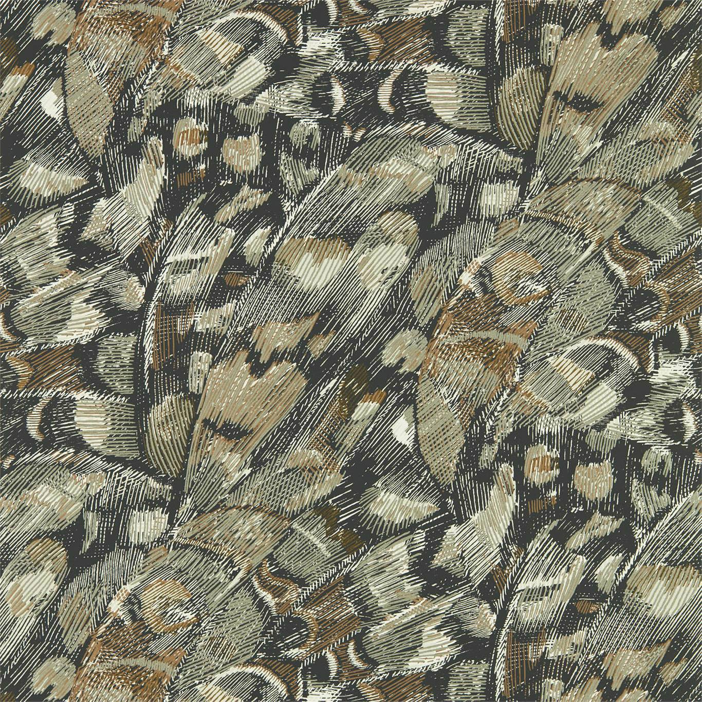 Lamina Wallpaper - Onyx/Bronze - Harlequin - HM6W112168 - Premier Wallcovering