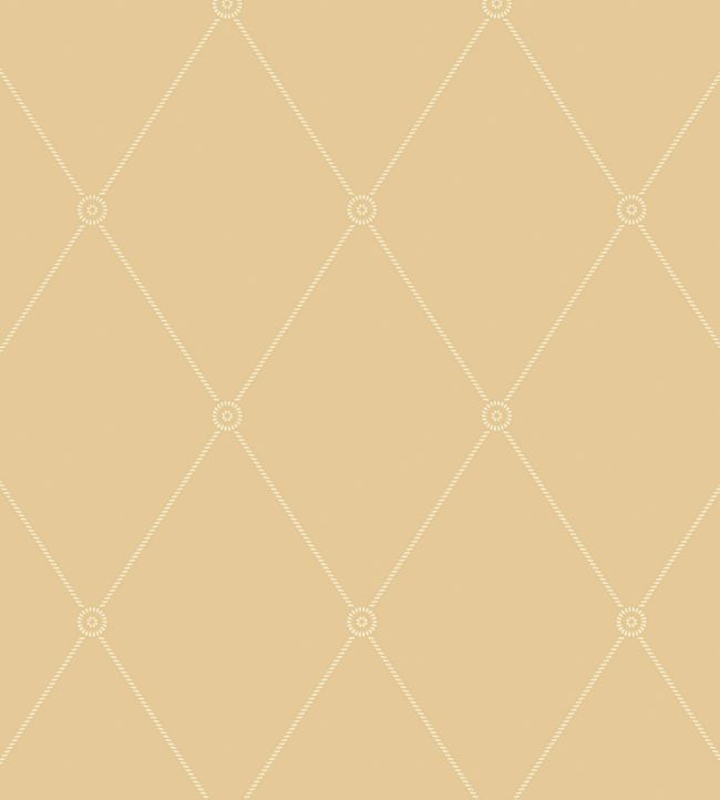Large Georgian Rope Trellis Wallpaper - Ochre - 100/13064 - Cole & Son - Premier Wallcovering