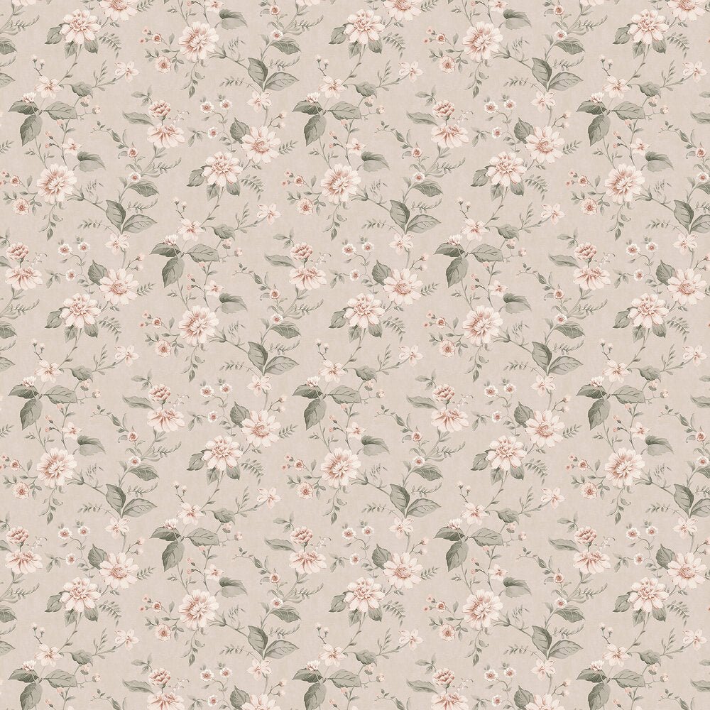 Laura´s Cottage Wallpaper - Pink - Boråstapeter - 3572 - Premier Wallcovering