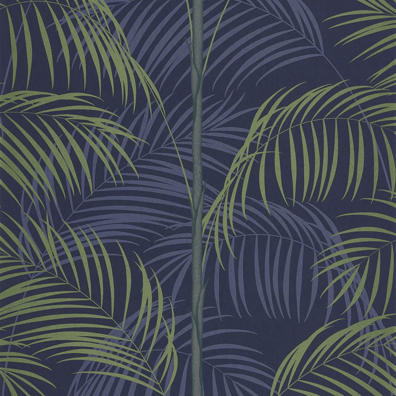 Le Tout Paris Annees Folles Wallpaper - Bleu Outremer / Vert - Casadeco - 201036755 - Premier Wallcovering