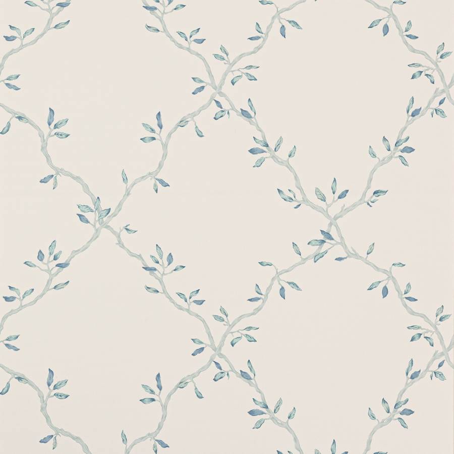 Leaf Trellis Wallpaper - Old Blue - Colefax & Fowler - 07706/05