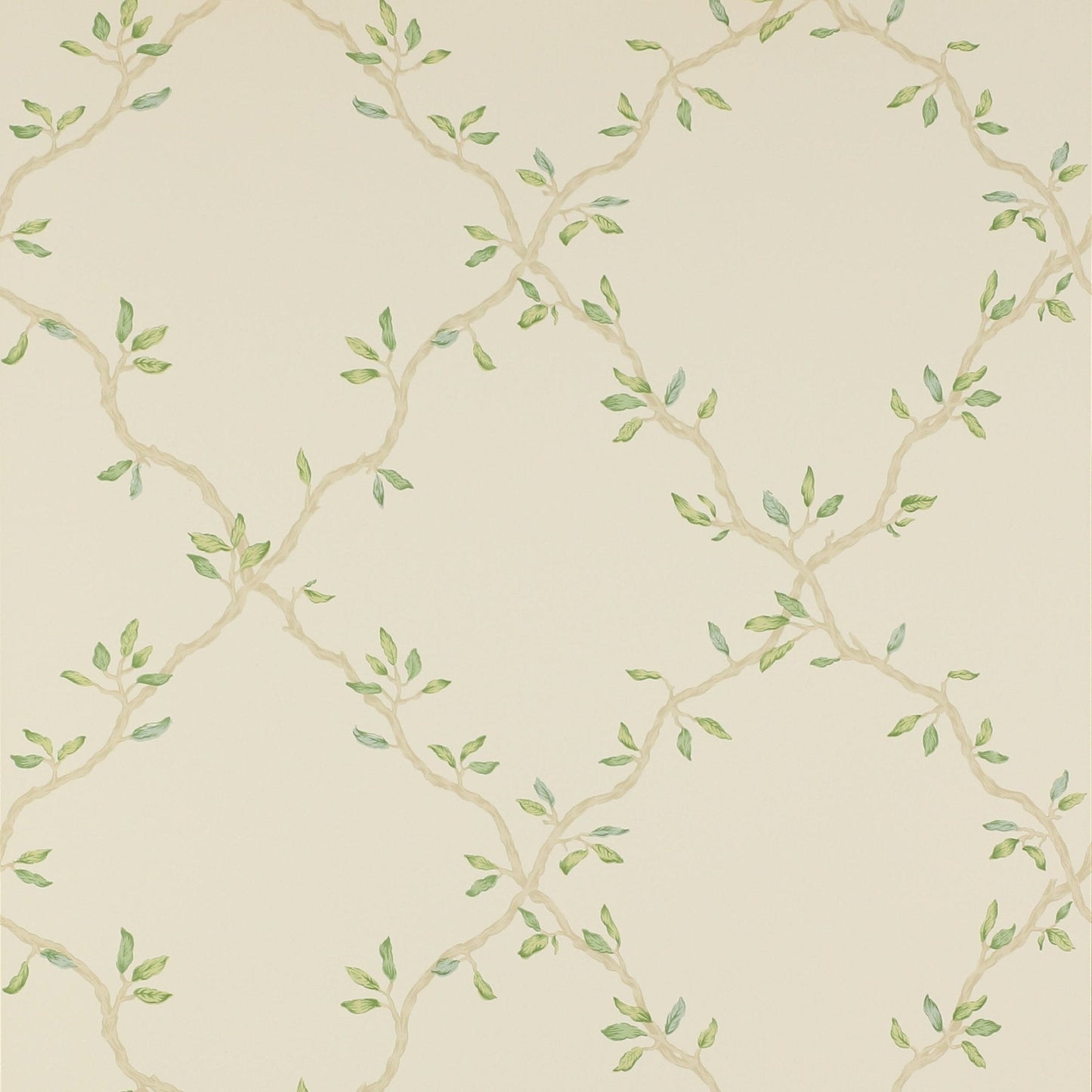 Leaf Trellis Wallpaper - Pale Green - Colefax & Fowler - 07706/02